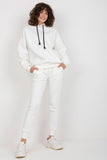 Hooded Sweatshirt Set with Tie-Waist Pants and Pockets