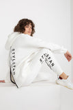 Hooded Sweatshirt Set with Tie-Waist Pants and Pockets
