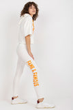 Cozy Hooded Sweatshirt and Leggings Set with Inscriptions