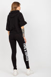 Cozy Sweatshirt and Leggings Set with Decorative Inscriptions