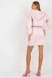 Everyday Hoodie & Skirt Set with Pocket and Elastic Waist