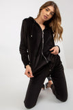 Cozy Velour Hoodie & Long Pants Set with Pockets