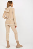 Cozy Velour Sweatshirt and Long Pants Set with Pockets