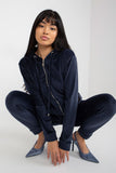 Cozy Velour Hoodie and Long Pants Set with Pockets