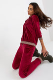 Cozy Women's Velour Sweatshirt and Pants Set