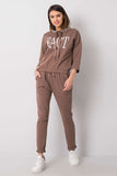 Stylish Women's Tracksuit Set with Decorative Inscription