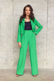 Chic Wide-Leg Bell-Bottom Pants with Side Pockets