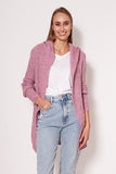 Minimalist Soft Sweater Coat with Dropped Shoulders