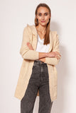 Soft Minimalist Sweater Coat with Dropped Shoulders