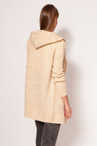 Soft Minimalist Sweater Coat with Dropped Shoulders