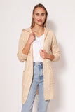 Soft Minimalist Sweater Coat with Hip Pockets