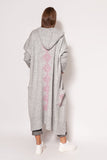 Cozy Extended Cut Sweater Coat with Hood and Pockets