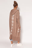 Cozy Extended Cut Sweater Coat with Hood and Pockets