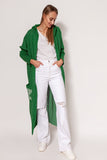 Soft Extended Sweater Coat with Hood and Pockets