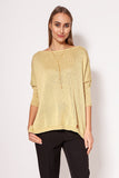 Elegant Oversize Sweater with Shiny Thread Design