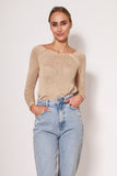 Heart-Shaped Warm Sweater with Slim Sleeves