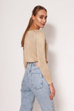 Heart-Shaped Warm Sweater with Slim Sleeves