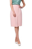 Asymmetrical A-line Skirt with Double Front Detail
