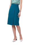 Asymmetrical A-Line Skirt with Double Front Design