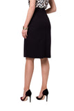 Asymmetrical Double Front Classic A-Line Skirt