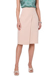 Asymmetrical A-Line Skirt with Double Front Design