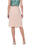 Asymmetrical A-Line Skirt with Double Front Design