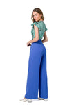Chic Wide Leg Pants with Elegant Waist Darts and Pockets