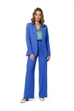 Shiny Lightweight Unbuttoned Blazer with Pockets