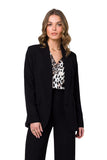 Shiny Lightweight Unbuttoned Blazer with Pockets