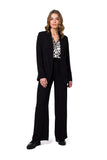 Shiny Lightweight Unbuttoned Blazer with Pockets