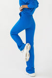 Fashionable Sweatpants with Elevated Waist and Stitching