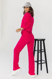 Elevated Waist Sweatpants with Fashionable Stitching