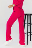 Elevated Waist Sweatpants with Fashionable Stitching