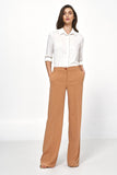Elegant Caramel Loose Cut Pants for Effortless Style