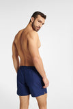 Navy Blue Classic Swim Trunks for Men - Minimalist Design
