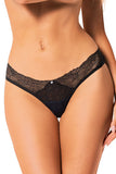 Elegant Floral Embroidered Black Bella Rou Panties