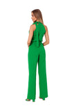 Elegant Halter Neck Pantsuit with Stylish Tie Detail