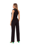 Elegant Halter Neck Pantsuit with Tie Detail