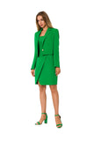 Chic Short-Cut Button-Up Jacket with Long Sleeves