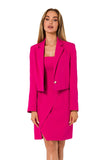 Chic Short Cut Jacket with One Button Closure