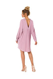 Collared Dress-Tunic with Back Chain Detail and Long Sleeves