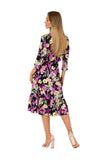 Summer Ruffle Midi Dress with Envelope Neckline