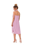 Open Back Halter Neck Crepe Dress for Day & Evening Looks