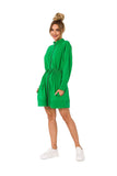 Multifunctional Zippered Sweatshirt with Cutouts & Lacing