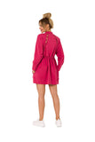 Zippered Sweatshirt with Cutouts and Lacing Back