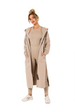 Cozy Hooded Sweatshirt with Zipper and Pockets
