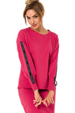 Casual Sweatshirt with Original Logo Stripes