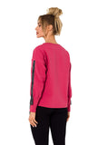 Casual Sweatshirt with Original Logo Stripes
