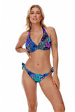 Floral Underwired Bralette with Soft Cups and Ties