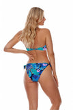 Floral Underwired Bralette with Soft Cups and Ties